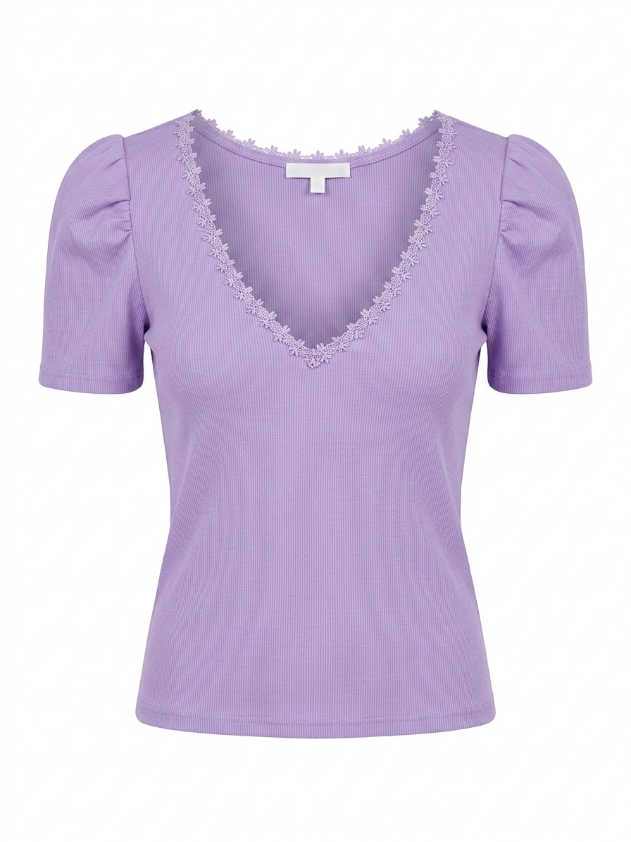 Maglia tinta unita - LILLA