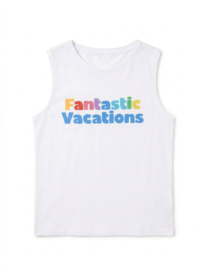 Canotta “Fantastic Vacations” - BIANCO