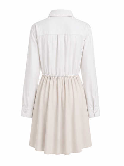 Abito con cravatta - BIANCO/BEIGE