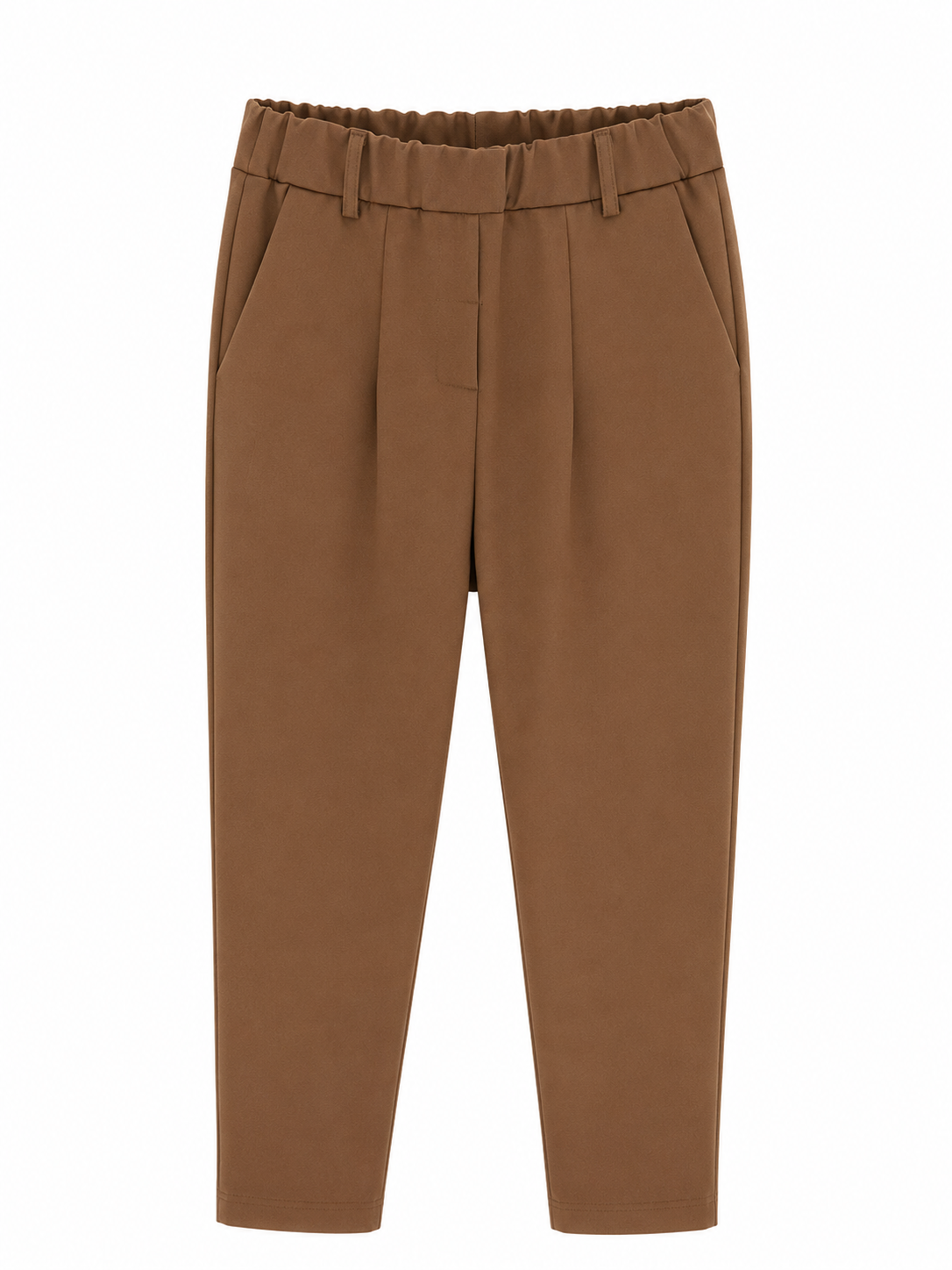 Pantalone tinta unita - MARRONE