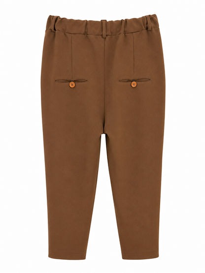 Pantalone tinta unita - MARRONE