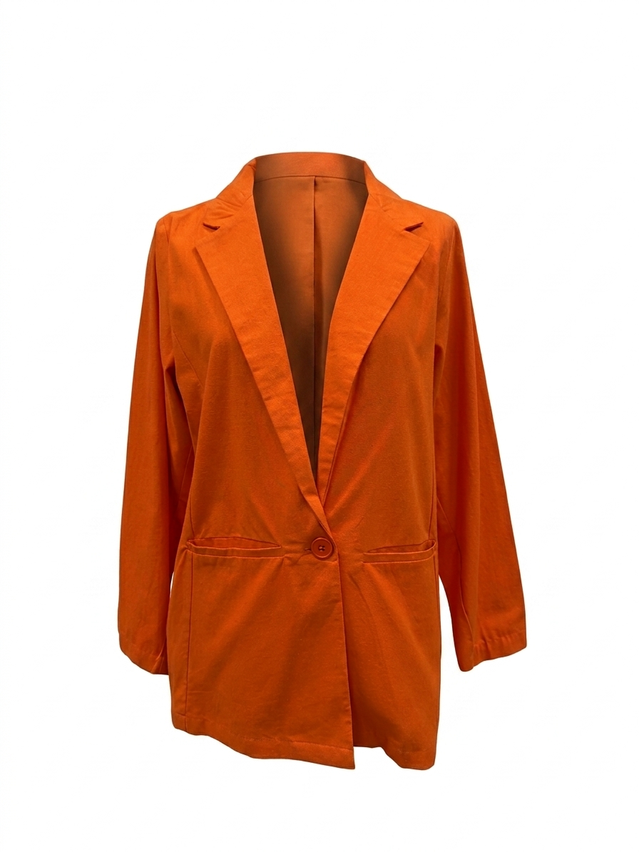 Giacca in cotone - ARANCIONE