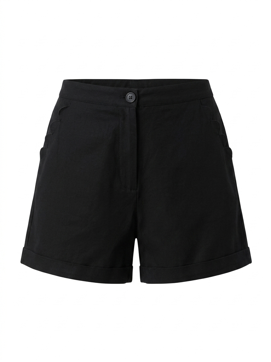 Shorts tinta unita nuvola - NERO
