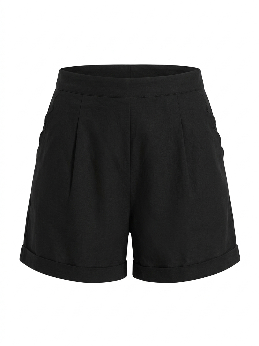 Shorts tinta unita nuvola - NERO