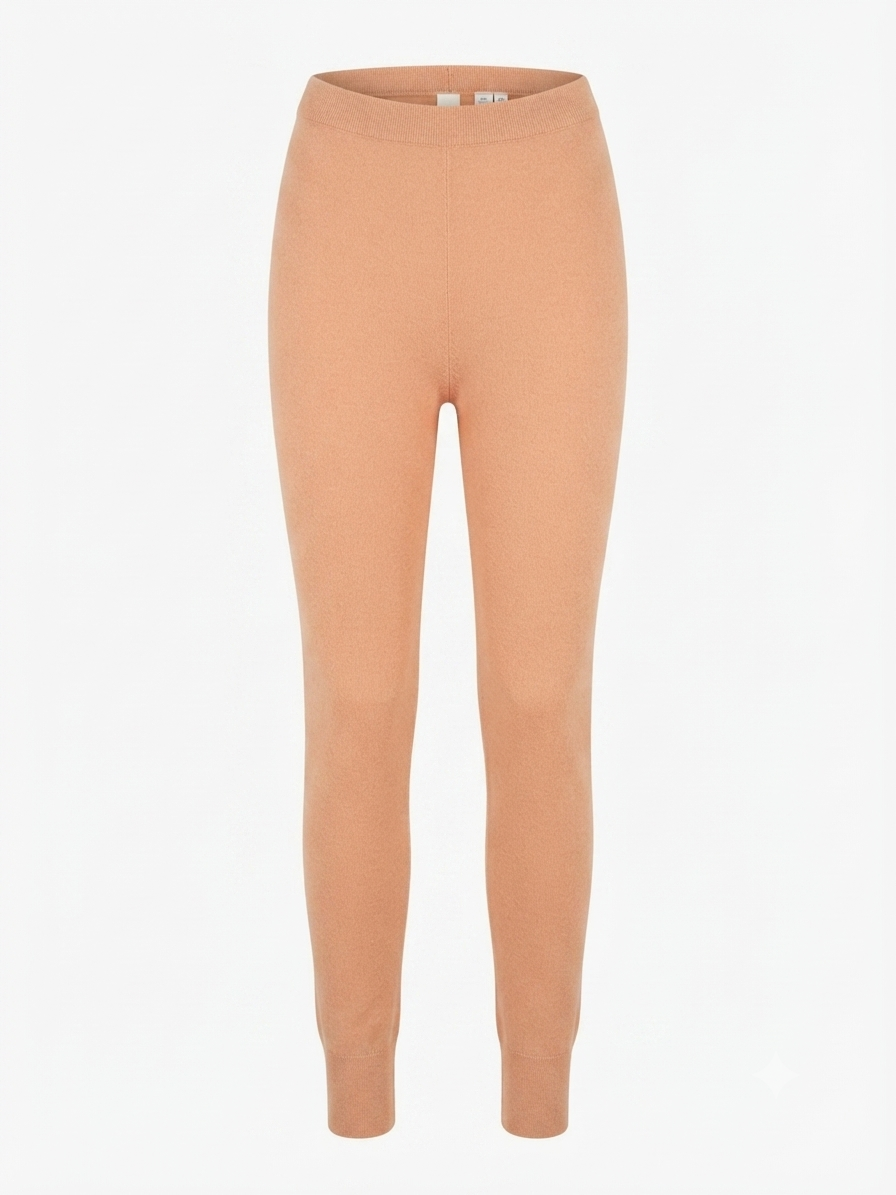 Pantalone tinta unita con polsino - SALMONE