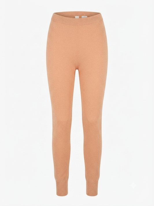 Pantalone tinta unita con polsino - SALMONE