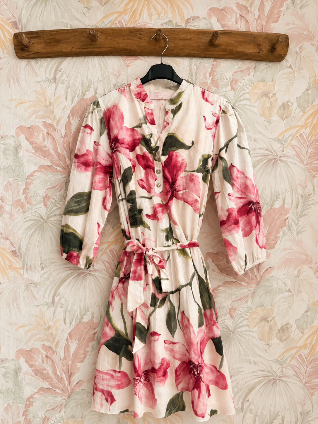 Abito floreale - BEIGE