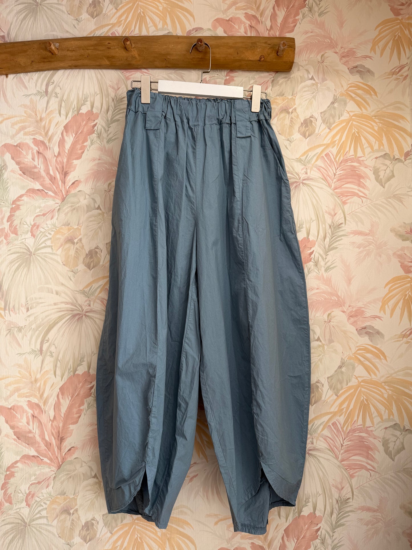 Pantalone ballon tinta unita - AZZURRO