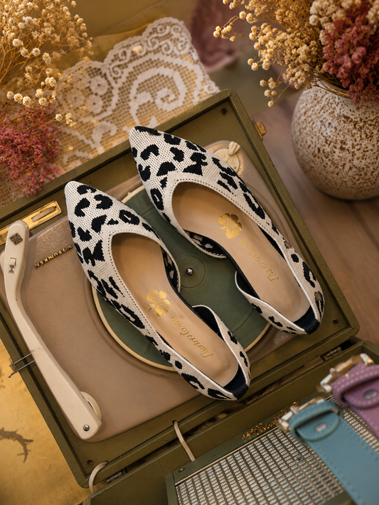Ballerina leopardata - BEIGE