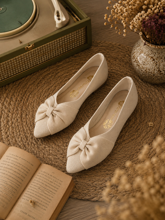 Ballerina fiocco - BEIGE