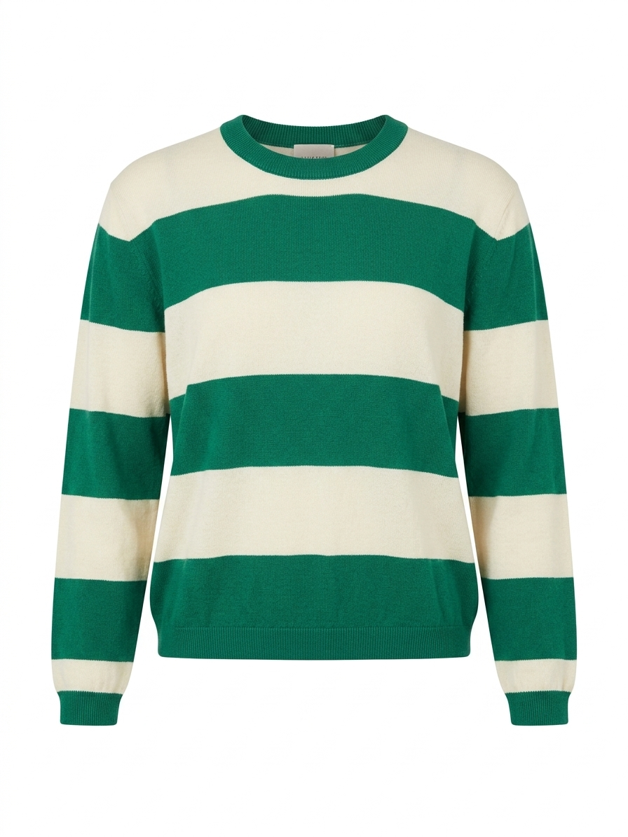 Maglioncino rigato - VERDE