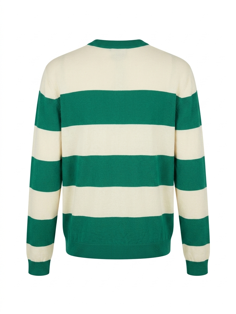 Maglioncino rigato - VERDE