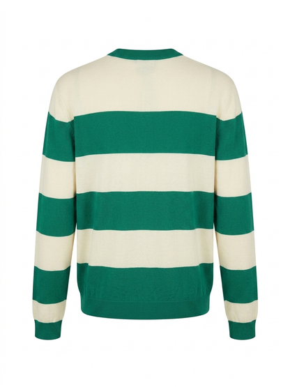 Maglioncino rigato - VERDE