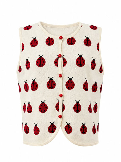 Gilet stampa coccinelle - PANNA