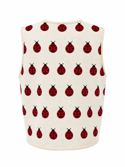 Gilet stampa coccinelle - PANNA