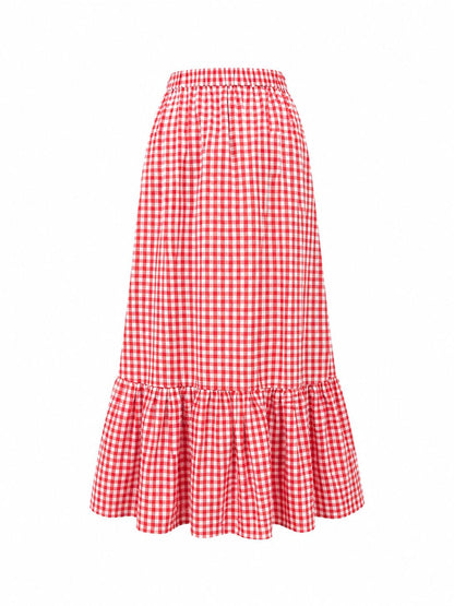 Gonna a quadretti - ROSSO