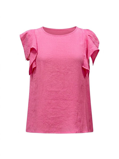 Blusa voulant - FUCSIA