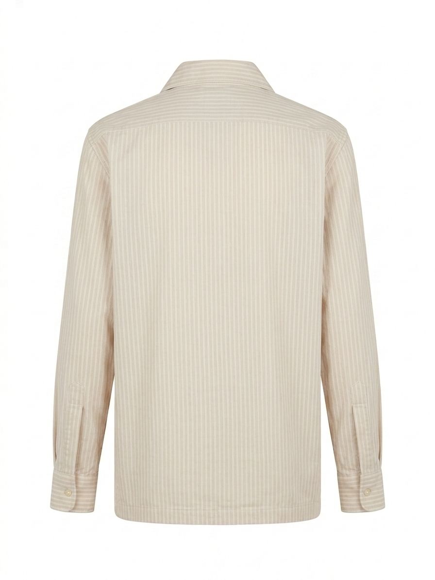Camicia a righe - BEIGE