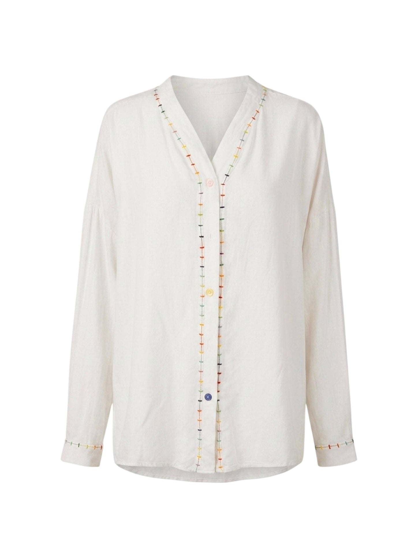 Blusa impuntura arcobaleno - ROSA