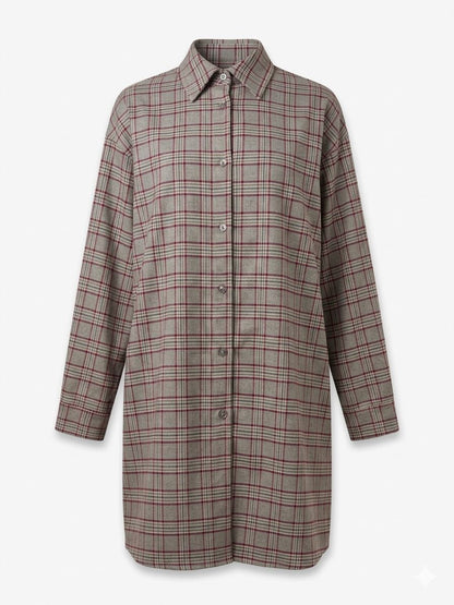 Abito fantasia tartan - TORTORA