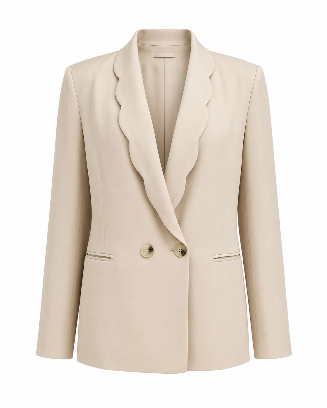 Giacca con colletto nuvola - BEIGE