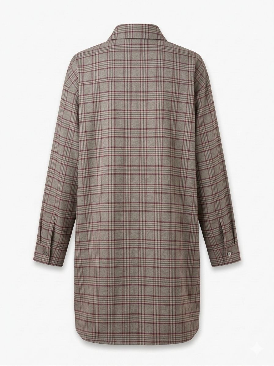 Abito fantasia tartan - TORTORA