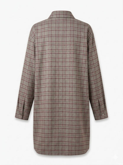 Abito fantasia tartan - TORTORA