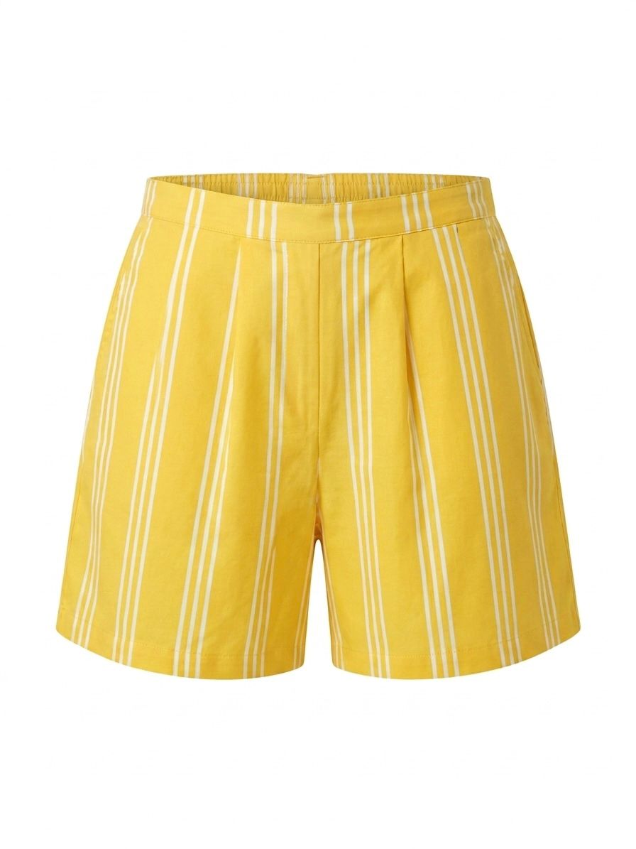 Shorts rigati - GIALLO