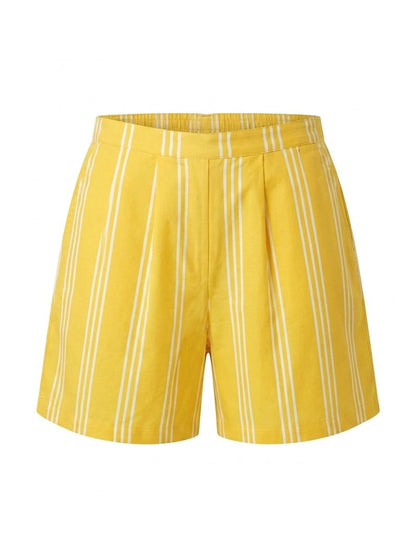 Shorts rigati - GIALLO