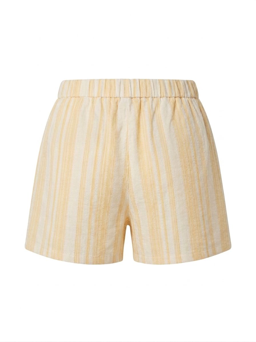 Shorts rigati - ARANCIO