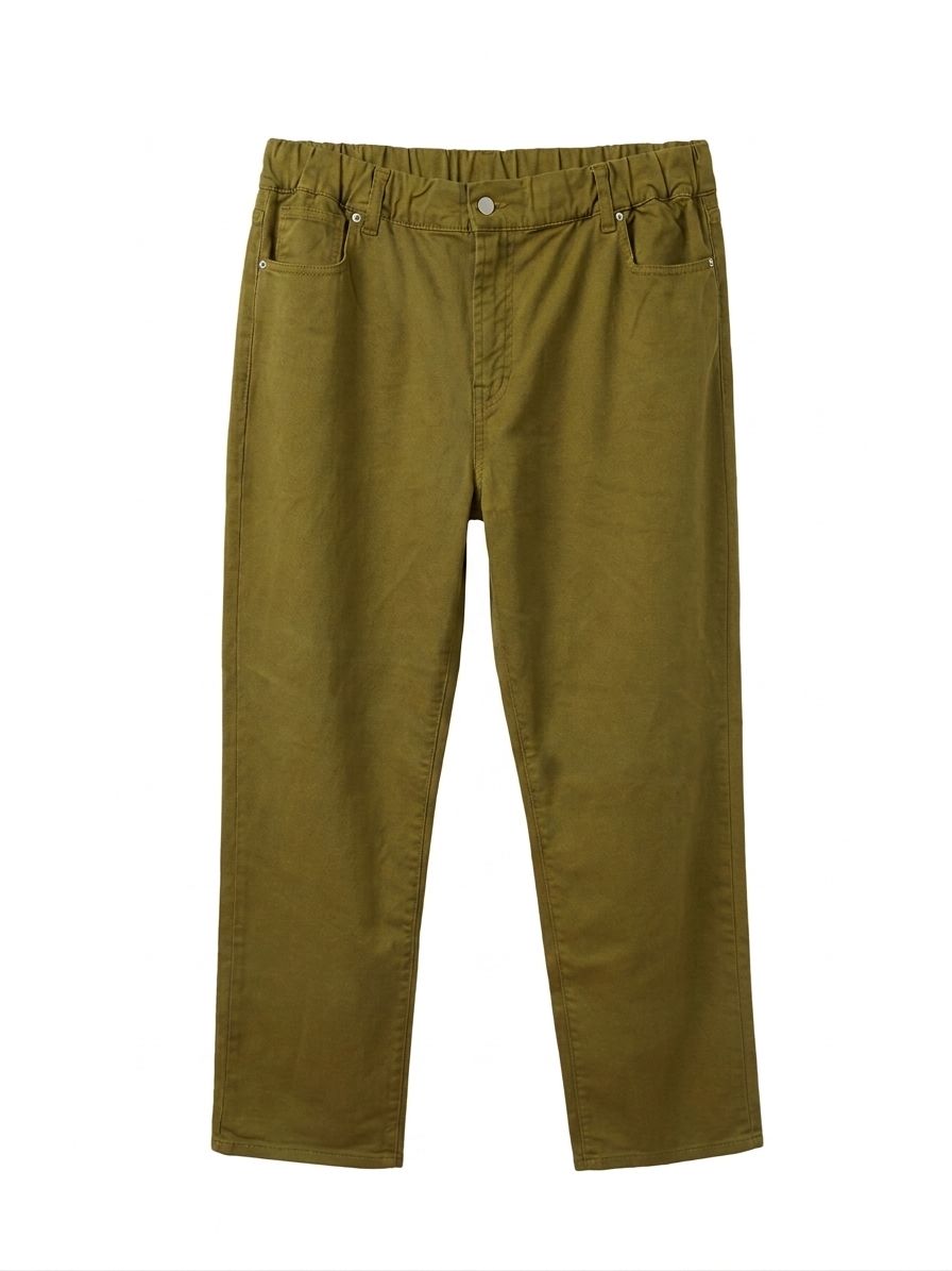 Pantalone tinta unita - VERDE KAKI