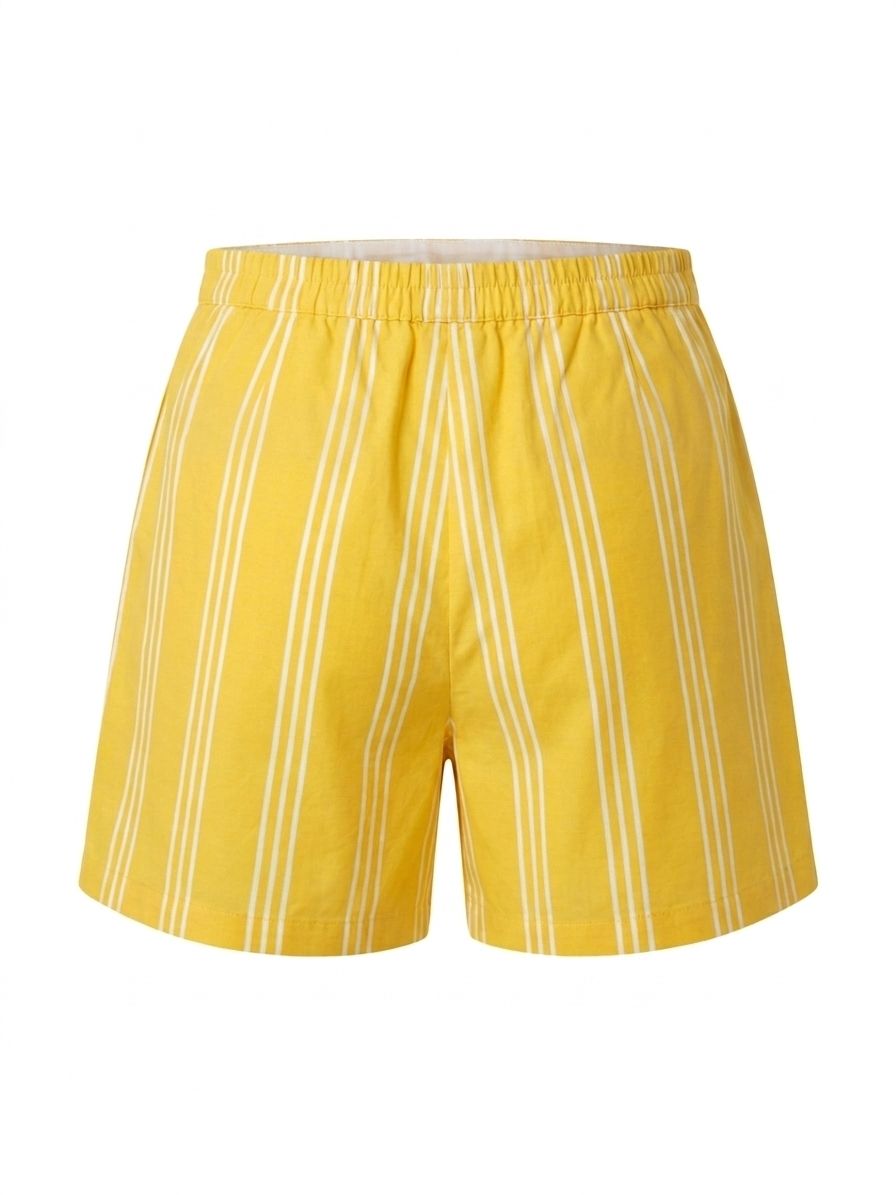 Shorts rigati - GIALLO