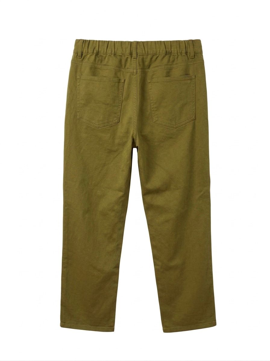 Pantalone tinta unita - VERDE KAKI