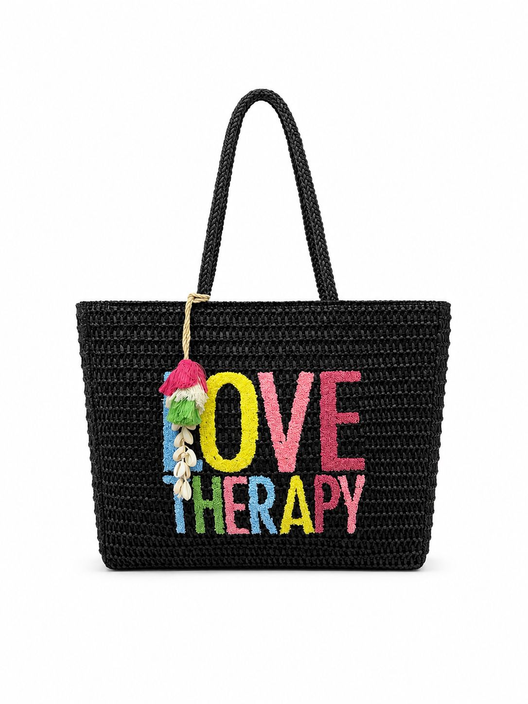 Borsa fiorucci rettangolare - NERO
