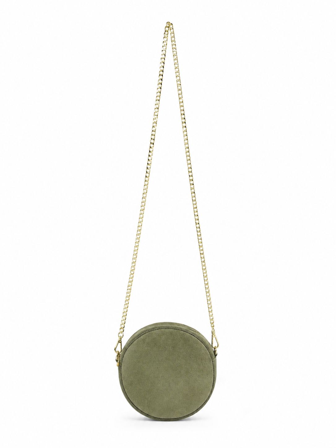 Borsa in camoscio tonda - TAUPE