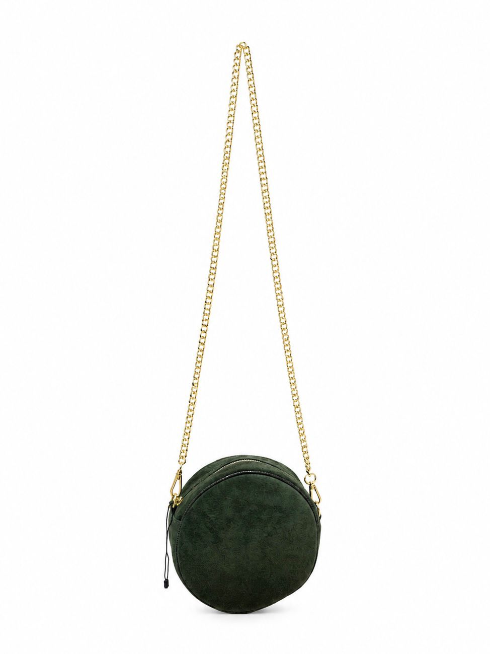 Borsa in camoscio tonda - VERDE