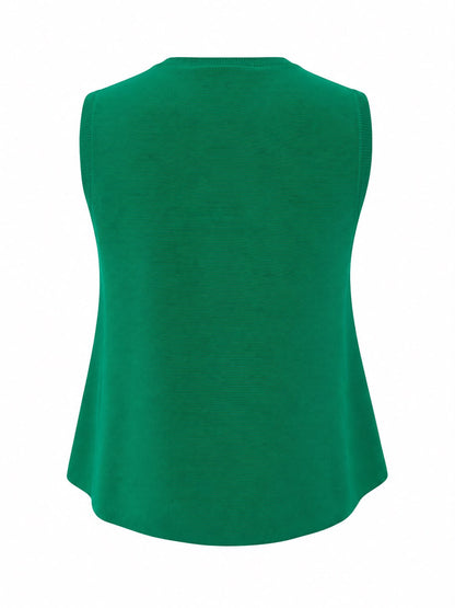Canottiera svasata - VERDE