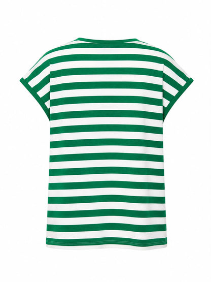 T-Shirt righe - VERDE