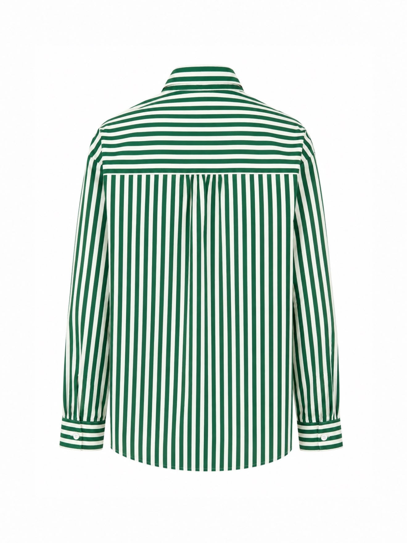 Camicia rigata - VERDE