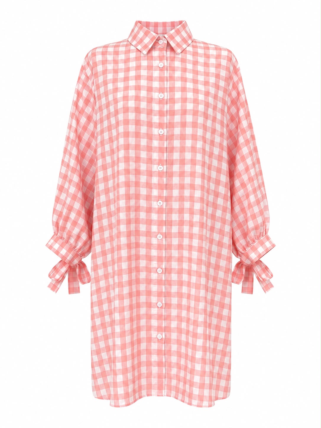 Camicione a quadri - ROSA