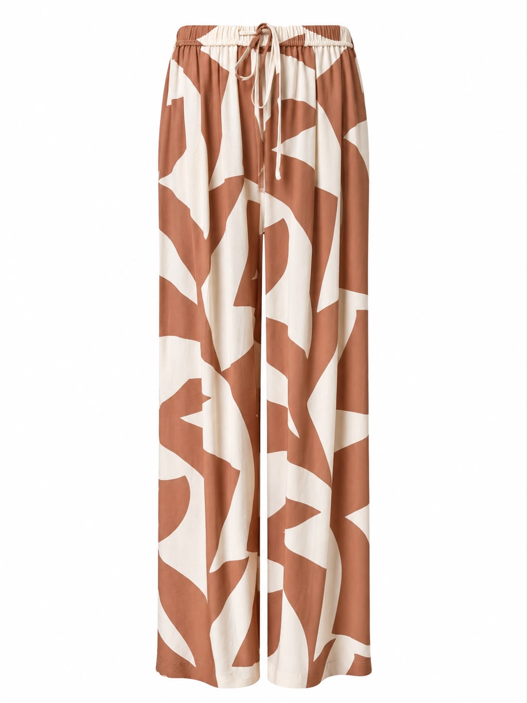 Pantalone stampa geometrica - ROSA