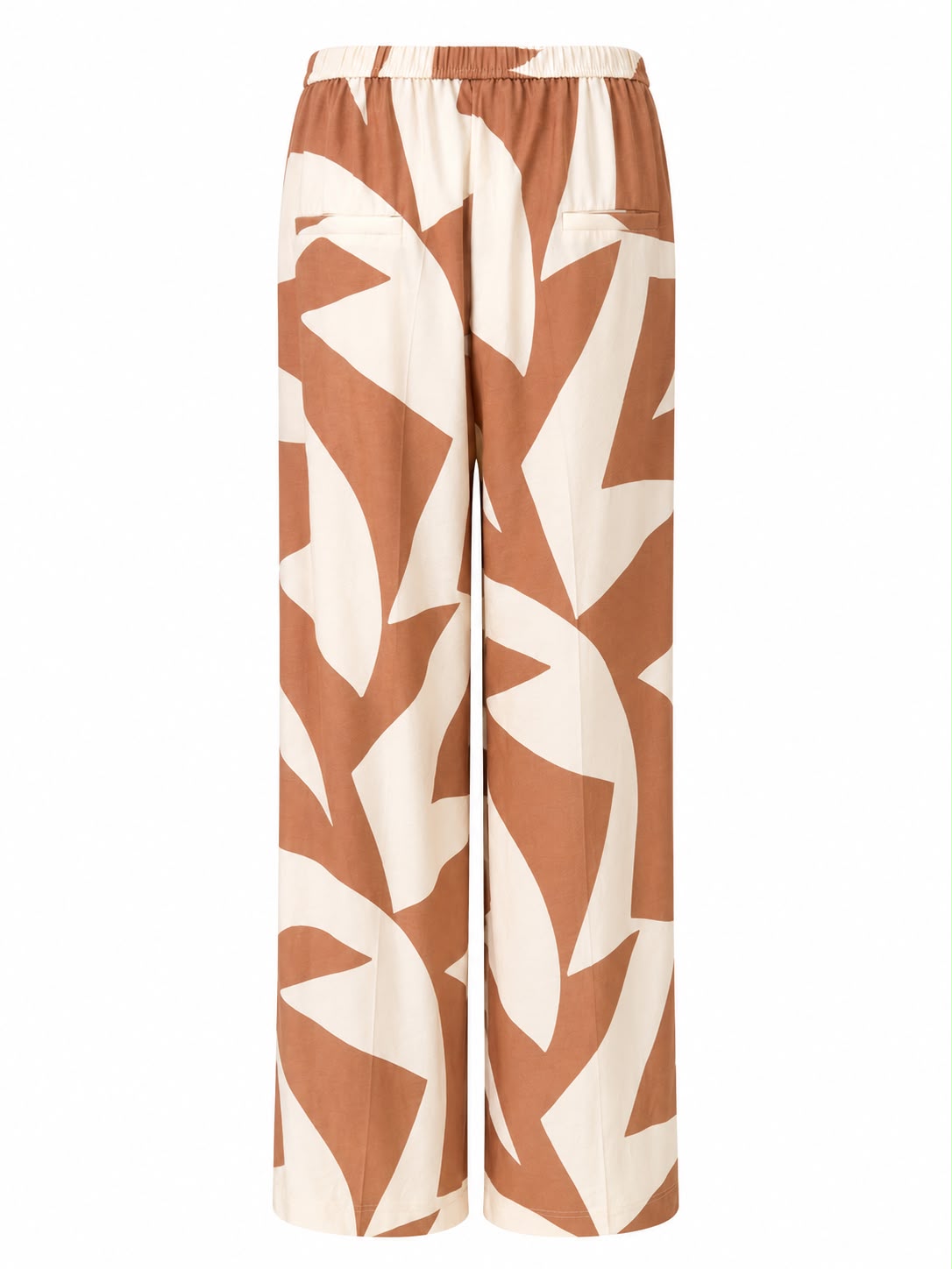 Pantalone stampa geometrica - ROSA
