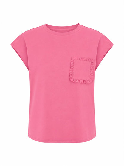 T-Shirt con taschino - ROSA