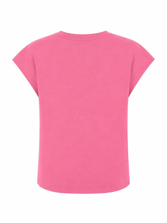 T-Shirt con taschino - ROSA