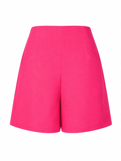 Shorts basic in cotone - FUCSIA