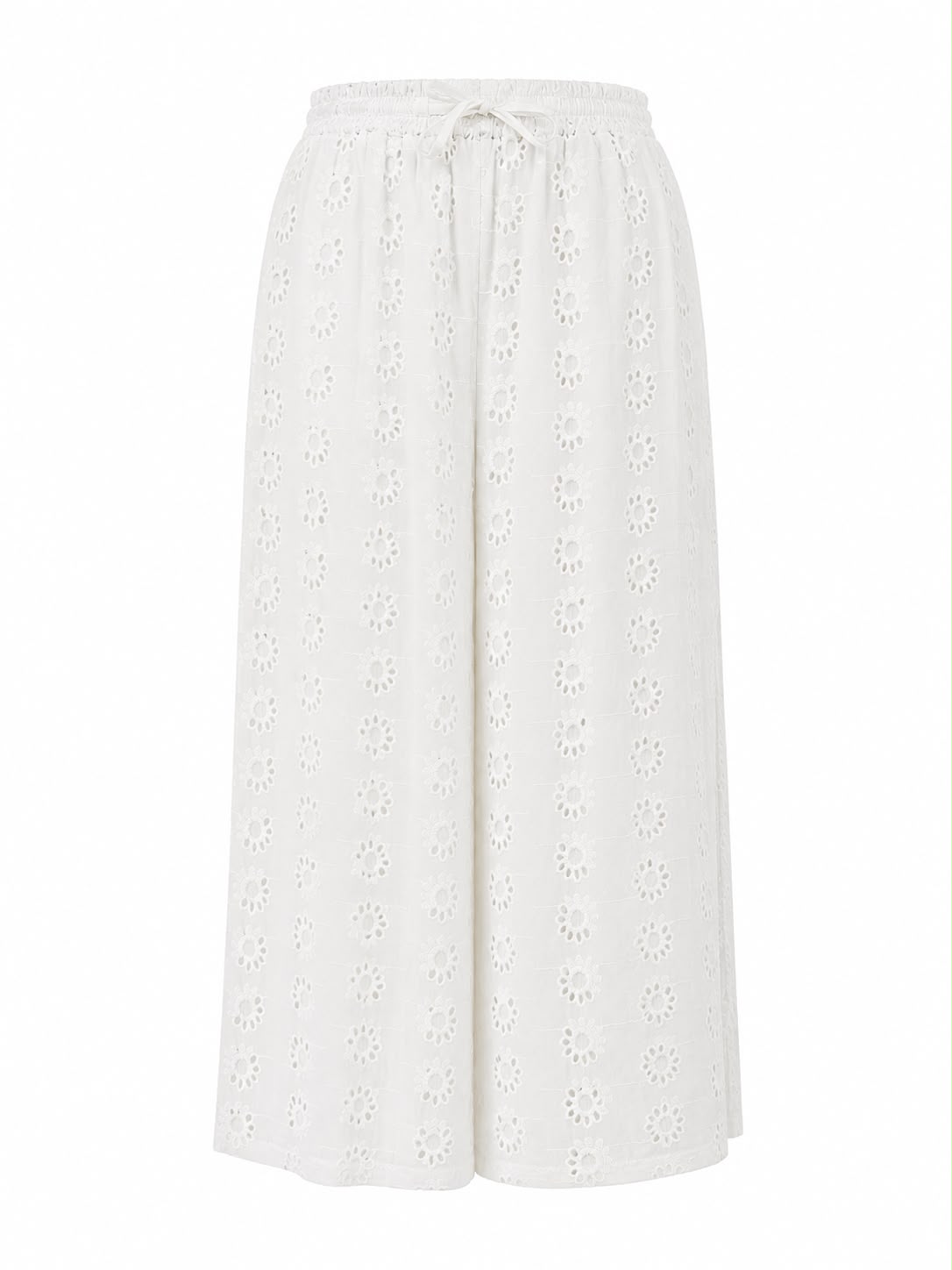 Pantalone pizzo san gallo - BIANCO