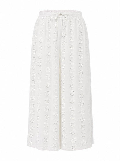 Pantalone pizzo san gallo - BIANCO