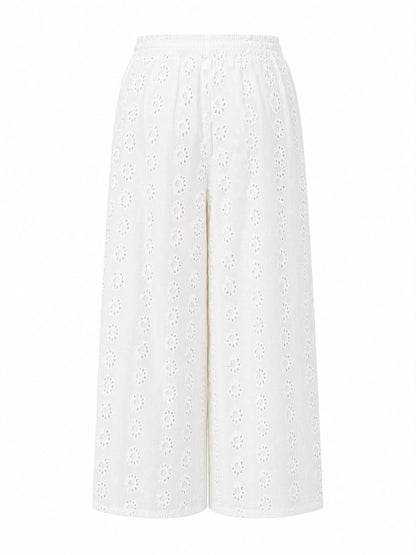 Pantalone pizzo san gallo - BIANCO